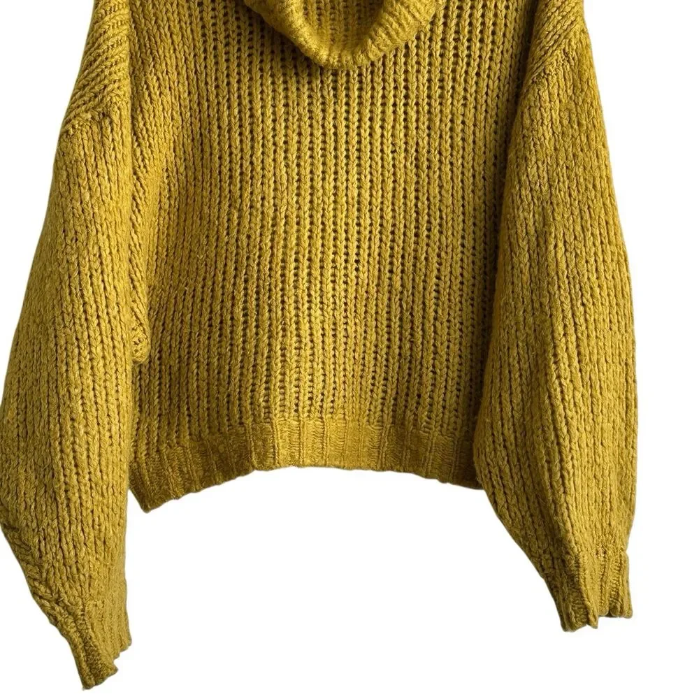 Anthropologie Pilcro Zamora Cowl Neck Sweater S Wool Alpaca Chunky Oversized
